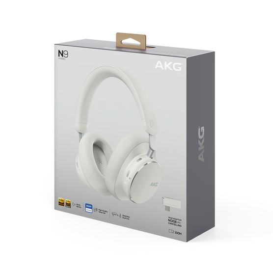 AKG N9 Hybrid - White - Wireless over-ear noise cancelling headphones - Detailshot 15